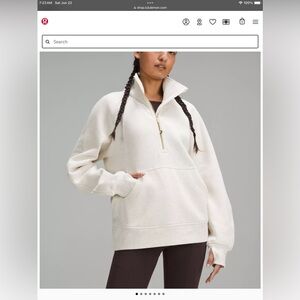 Lululemon Oversized funnel half zip sweatshirt